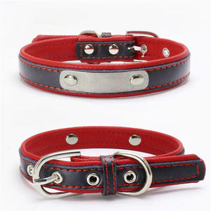 Wirklich cooles Leder geschnitztes Eisen farbe Haustier halsband Kunden spezifisches Hunde halsband - Product Image 4