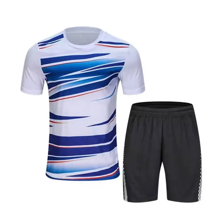 Camisa de badminton unissex para homens, camisa esportiva unissex para tênis de mesa, shorts esportivos personalizados para corrida