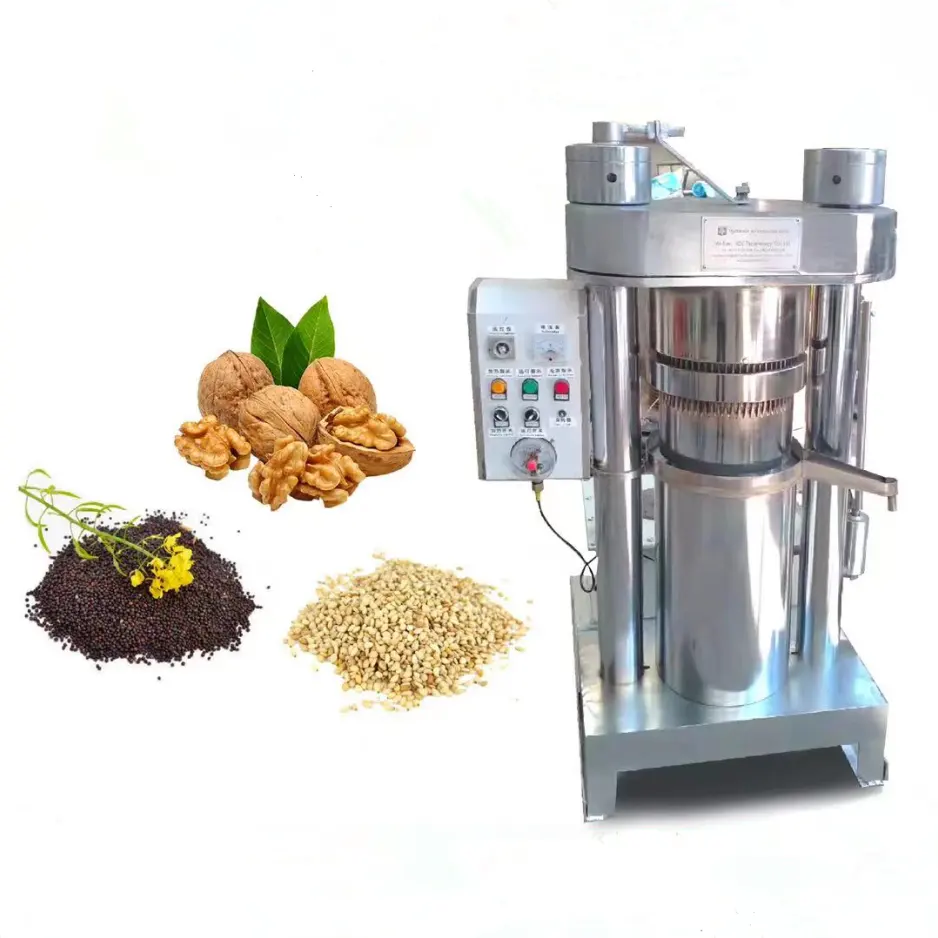 Hidráulica frio azeite imprensa máquina/Prickly Pear Semente Extração De óleo Máquina/Palm Oil Making Machine