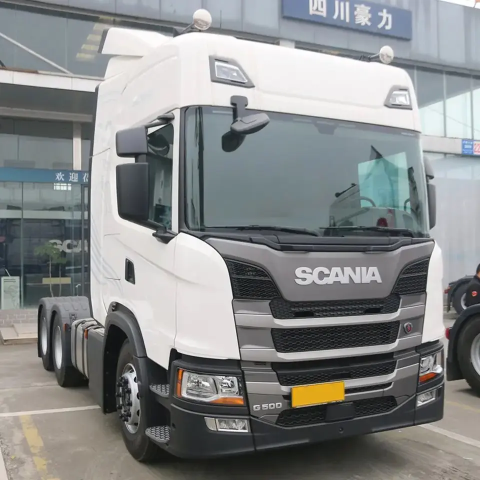 Bom estado 2023 6*4 CNG Truck scania G440 caminhões tratores 0km usado scania caminhão para venda