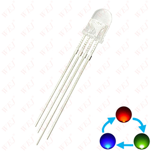 Программируемый адресный 4-контактный Полноцветный 5 мм RGB LED SK6812 WS2811 точечный контроль Ws2812b 5 мм светодиодный Диод с IC - Product Image 4