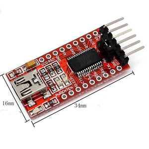 Hochwertiges FTDI USB zu TTL 3.3V 5V FT232RL Modul Bürsten modul Download Board mit Mini-Schnitts telle