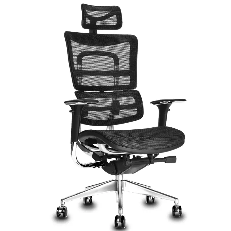 Cadeira ergonomia de luxo alta, cadeira executiva de malha completa para jogadores