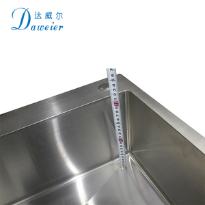 现代厨房设计下降顶部安装农家工作站水槽304不锈钢金属厨房水槽 - Product Image 6