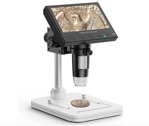 Gran oferta microscopio digital LCD de 4,3 pulgadas 1000x, microscopio de moneda USB con microscopio de luz para estudiantes - Product Image 1