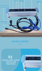La última toma de datos rotativa eléctrica de aluminio con carga inalámbrica integrada para mesa de conferencias - Product Image 5