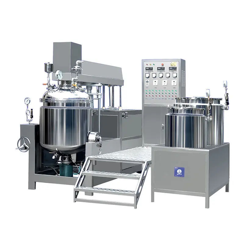 Cosmetic Machinery Vacuum Emulsifying Homogenizer Mixer for Cream Lotion Paste Making Production Line Vacuum Mixing