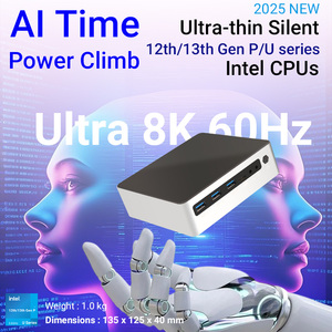 Desktop Ultra 5/7 DDR5 48GB Win11/ Linux Fanless <strong>Computer</strong> Desktop WiFi6+BT5.2 <strong>Compact</strong> <strong>Embedded</strong> System Industrial Metal Mini PC - Product Image 5