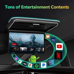 XTRONS 14&quot; Android Car Roof Flip Down <strong>LCD</strong> Monitor Bus TV Car Entertainment System HD/CVBS <strong>Input</strong> Car Video Multimedia Player - Product Image 3