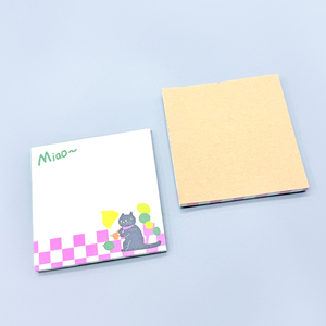 高品质定制记事本100床单自粘便笺彩色纸便笺学校文具用品 - Product Image 5