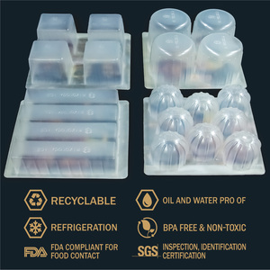 Tùy chỉnh bảo vệ môi trường cấp thực phẩm PP nhựa <span class=keywords><strong>ICE</strong></span> <span class=keywords><strong>CUBE</strong></span> bao bì khuôn hình chữ nhật vỉ quá trình - Product Image 6