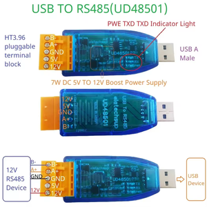 UD23202 UDTTL03 12V 5V VCC salida USB a RS485 RS232 TTL convertidor UART PC COM Módulo de puerto serie - Product Image 5