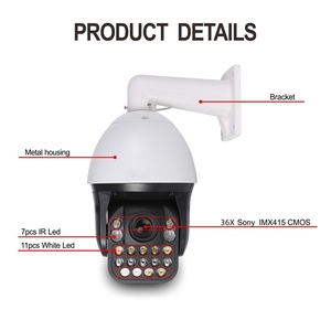 36x 8mp 4k Ip Ptz <strong>Camera</strong> Full Color (ir/white) 7&quot; 300m Ir 2 Way Audio Tf Human Tracking Detection Optical