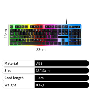 <strong>Custom</strong> Mechanical <strong>Keyboard</strong> Set 2 Pieces Wired Waterproof Mechanical <strong>Keyboard</strong> and <strong>Mouse</strong> <strong>Combo</strong> for Gaming - Product Image 2