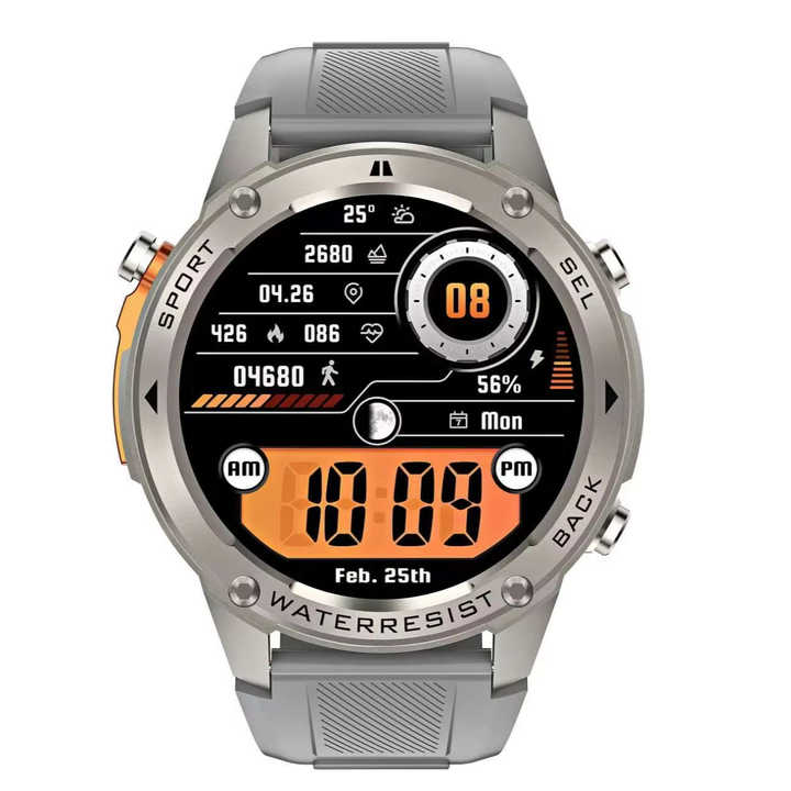 DM56 GPS Sport Smart Watch 1.43inch AMOLED Screen 5ATM Waterproof 400mAh Battery Blood Oxygen Sleep Monitoring Wearable Device