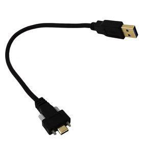 <strong>0</strong>.3meter 5Gbps <strong>USB</strong> <strong>3</strong>.<strong>0</strong> <strong>Type</strong> a Male to USB3.<strong>0</strong> C Cable with Screw Lock for Industry Camera