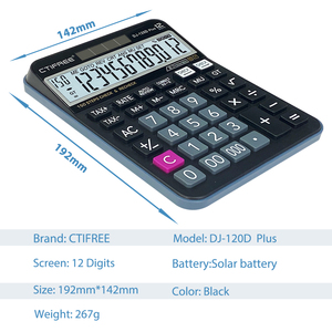 Calcolatrice Desktop CTIFREE potenza bidirezionale funzione Standard finanziario calcolatrice aziendale Desktop multifunzionale - Product Image 3