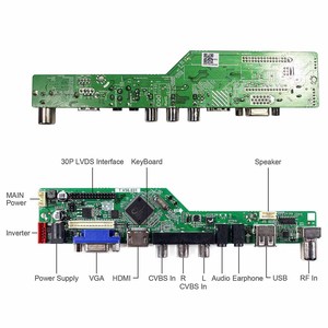 Hd-Mi Vga Av Usb Rf液晶テレビメインボードLvdsスクリーンケーブル10.1 "1366X768オートバイ用ディスプレイスクリーン液晶ディスプレイ - Product Image 5
