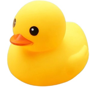 黄色いゴム製アヒル就学前のバスタブフローティングきしむアヒルベビーシャワー幼児用幼児用幼児パーティー用ギフト