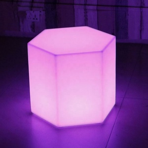 Mới nhanh chóng vận chuyển sạc pin LED RGB hình chữ nhật Bàn cà phê cho nhà hàng - Product Image 1