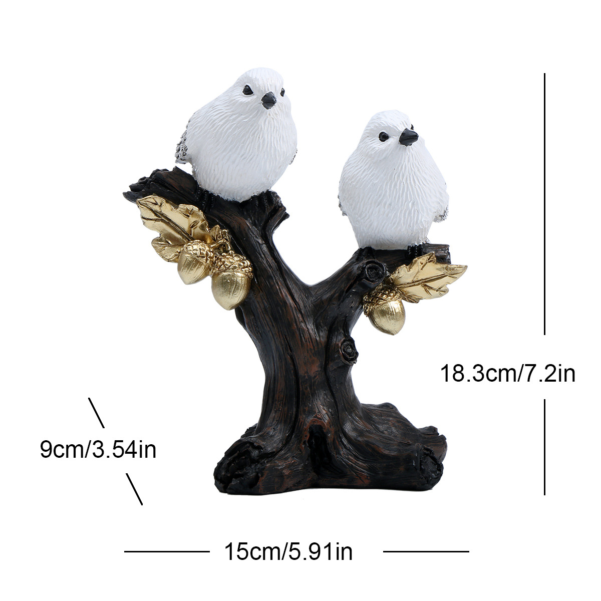 2 petits oiseaux sur branche-22259s20