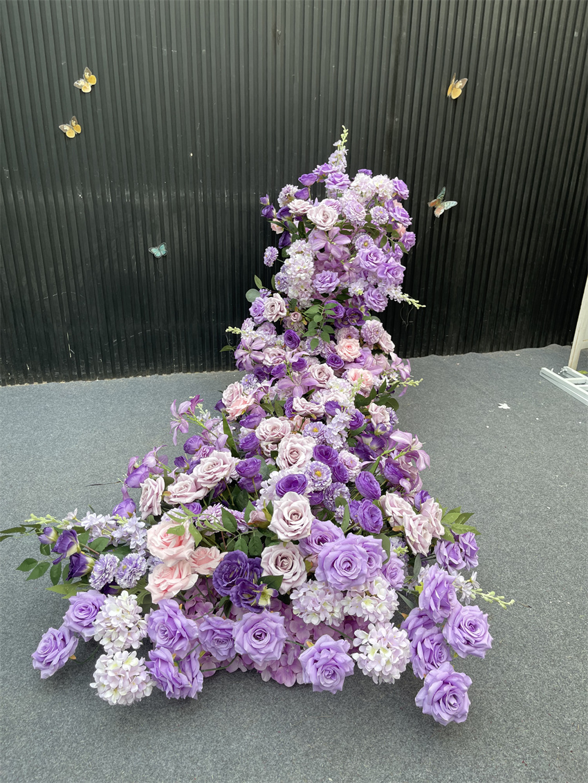 Fleur violette en cascade 2m