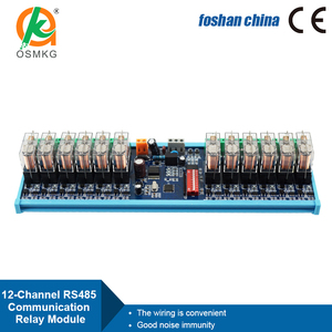 Oshangming 12ウェイリレー出力モジュール12V/24Vリレーボードデジタル出力RS485 Modbus Rtu LED用 - Product Image 3
