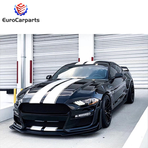 2018-2020 yıl Mustang GT500 vücut kiti eski yükseltme yeni araba vücut parçaları araba vücut kitleri için Mustang tamponlar hood - Product Image 4