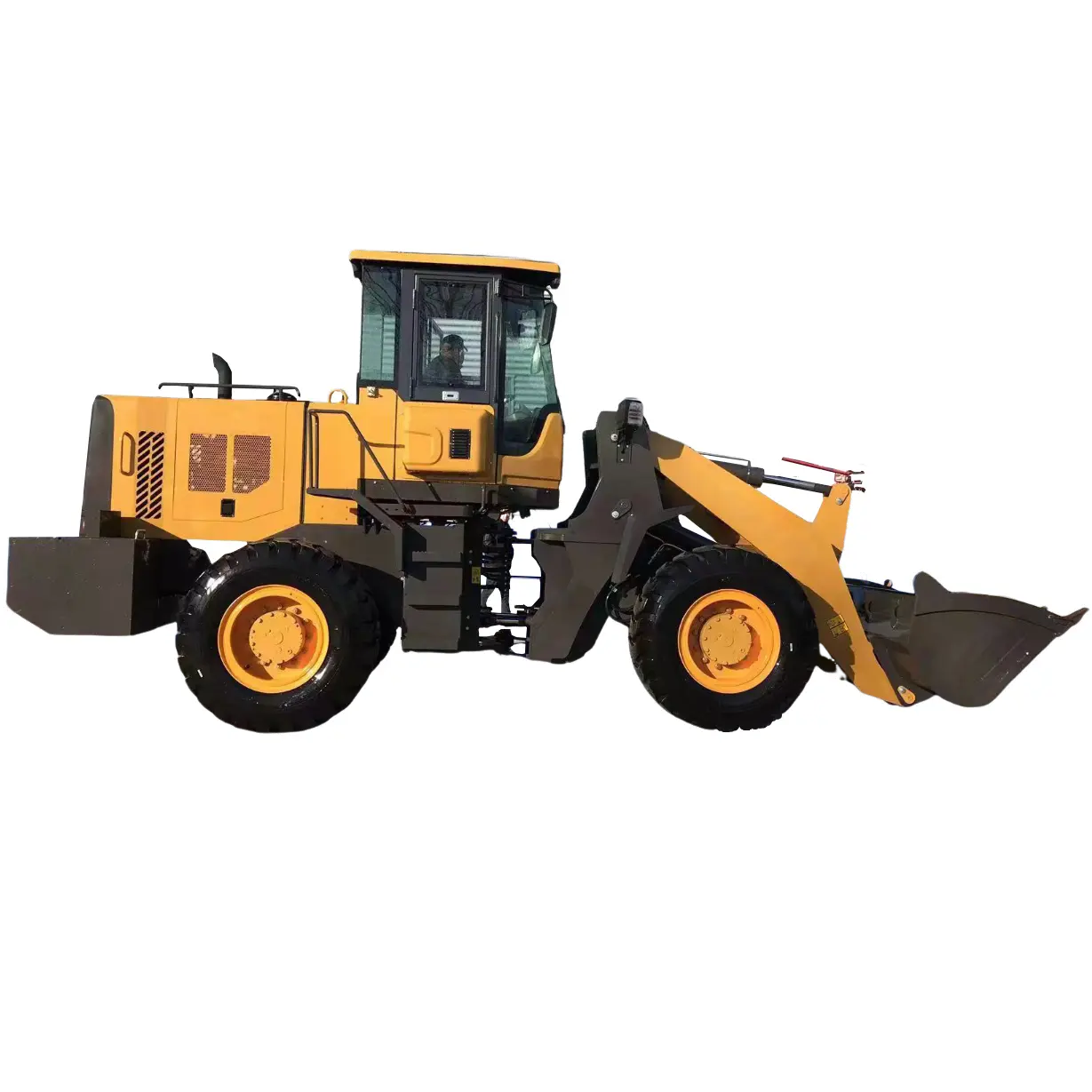 Chargeur frontend Skip Loader 1 tonne Petite chargeuse articulée compacte sur chenilles Telehandler