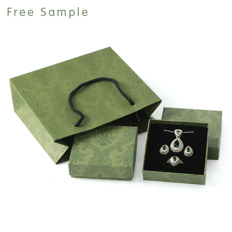 Qianlipack — emballage en papier pour bijoux de luxe, petit emballage personnalisé en carton, boîte cadeau pour colliers, bagues et boucles d'oreilles, vente en gros
