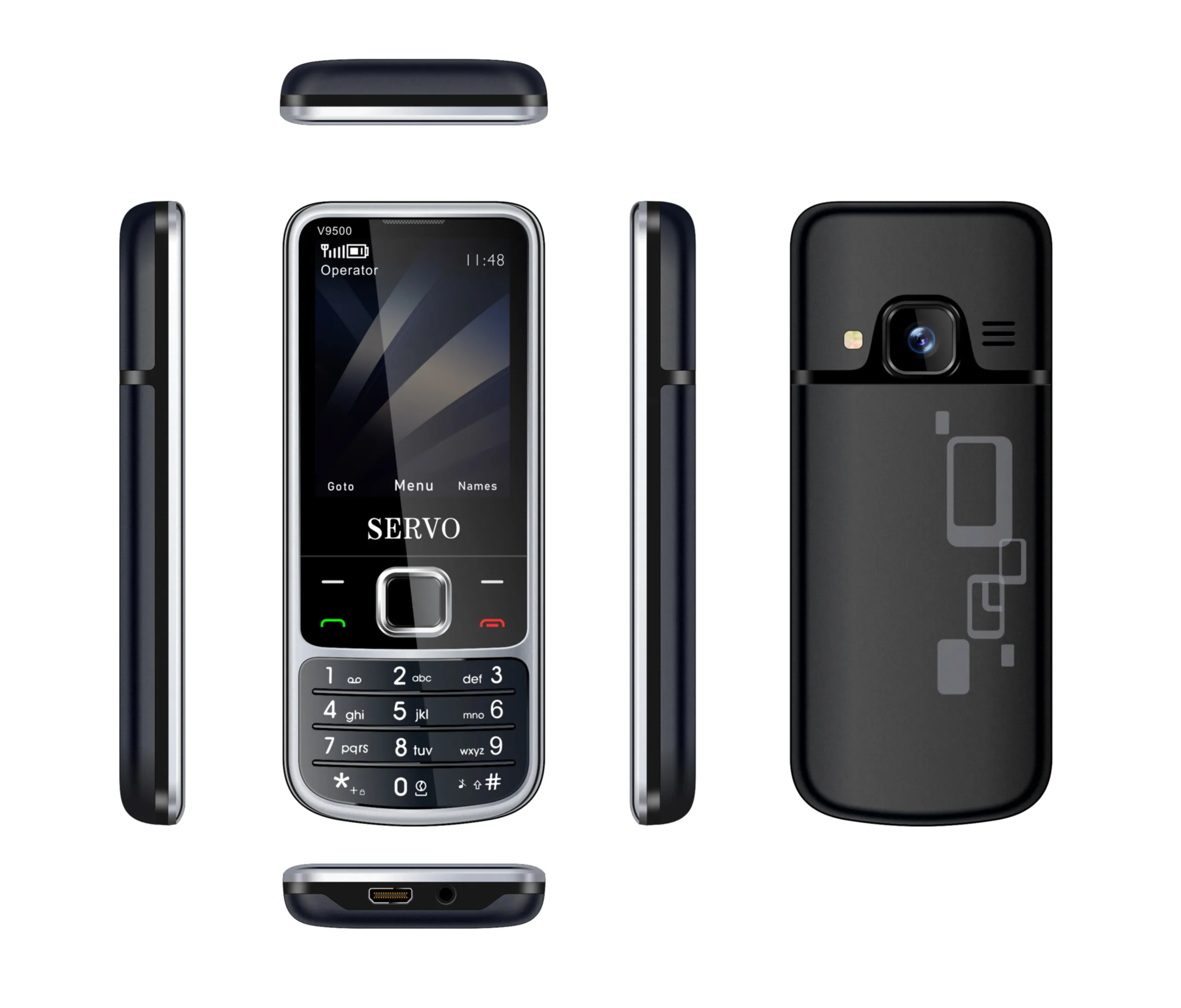 Teléfono Móvil desbloqueado, celular con cuatro Sim, compatible con Facebook y Whatsapp, 9900