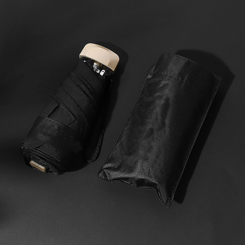 50% de réduction sur le parapluie plat noir mystique