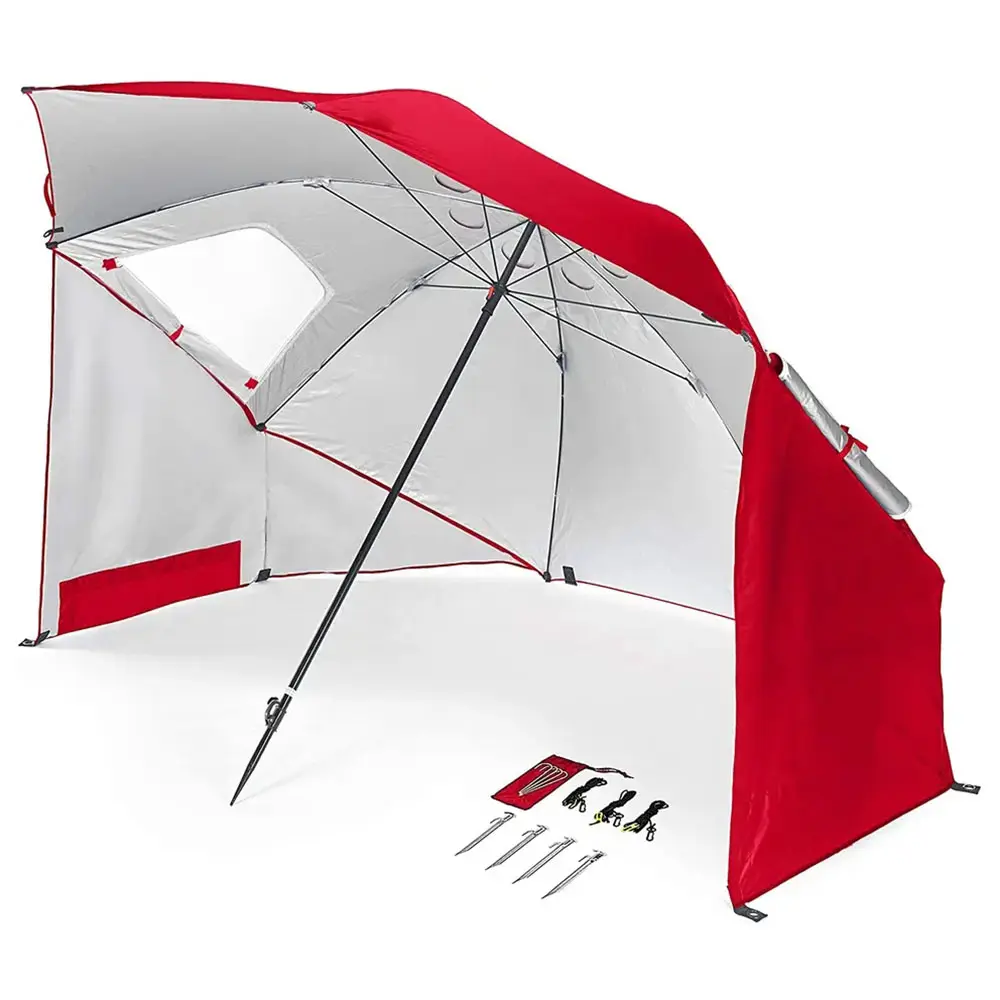 Portable Sport-Brella a prueba de viento Camping Sun Canopy Impermeable Beach Umbrella Shelter
