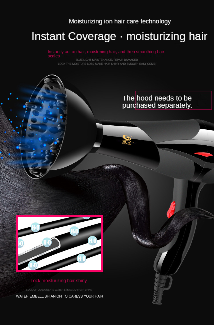 Hot selling household hair dryer low power hair dryer Five gears 1000W constant temperature wholesale Salon Hair Styler OEM