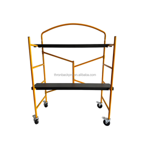 Andamio rodante multiusos con ruedas de fácil reubicación Marco plegable de acero interior Andamio multifuncional móvil - Product Image 1