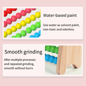 COMMIKI <strong>Counting</strong> Beads Numbers Toy Wire Computing Rack Digital Cognitive Toys Wooden Abacus Children Early Math Learning Toy - Product Image 5