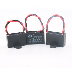 0.8Uf 1Uf 1.2Uf 1.5Uf 1.8Uf 2Uf 2.2Uf 250V 400V 300V 450V 500V交流Cbb61 Mkp聚丙烯立式风扇电容器 - Product Image 1