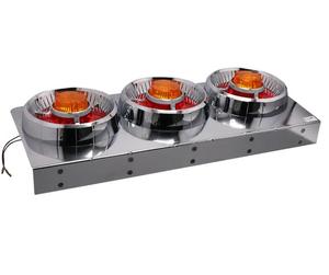 Yüksek kaliteli su geçirmez kırmızı ve sarı sol ve sağ kombinasyon kuyruk işık 24V halojen 3-in-1 yuvarlak kamyon Led kuyruk arka işık - Product Image 3