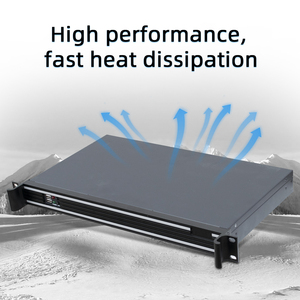 HVAEIPC 1U Mini con Intel Core I3 I5 2 LAN 2 COM 6 USB VGA Pantalla para maquinaria industrial Computadora de escritorio sin ventilador PC SSD 15W