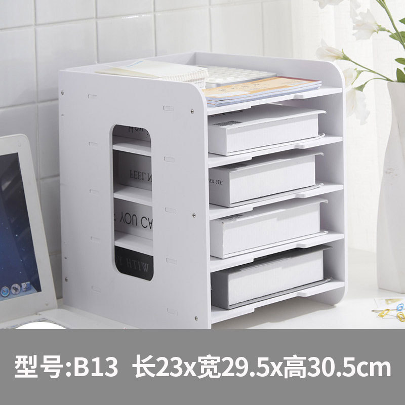 Five-tier file rack