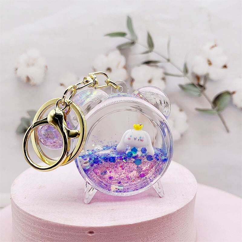 Reloj despertador perro canela corona morada