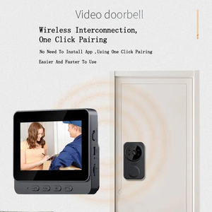 Sistema de videoportero IP HD de 4,3 pulgadas con anillo de timbre con cable de visión nocturna para uso doméstico y de apartamento