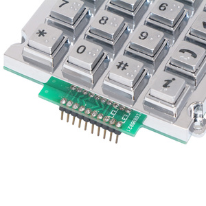 Public Domain Equipment System <strong>Numeric</strong> Keypad <strong>Rs232</strong> Telephone Entry Led Metal Braille Keypad - Product Image 2