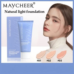 MAYCHEER yüksek kaliteli doğal parlaklık su geçirmez ter geçirmez kapatıcı nemlendirici yağ kontrolü sıvı fondöten - Product Image 5