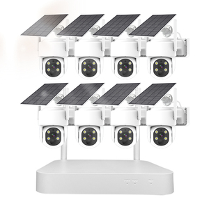 Solar Wireless CCTV <strong>Camera</strong> <strong>Security</strong> System Kit 2 Way Audio 4MP Battery Powered IP Solar <strong>Camera</strong> NVR Set - Product Image 1