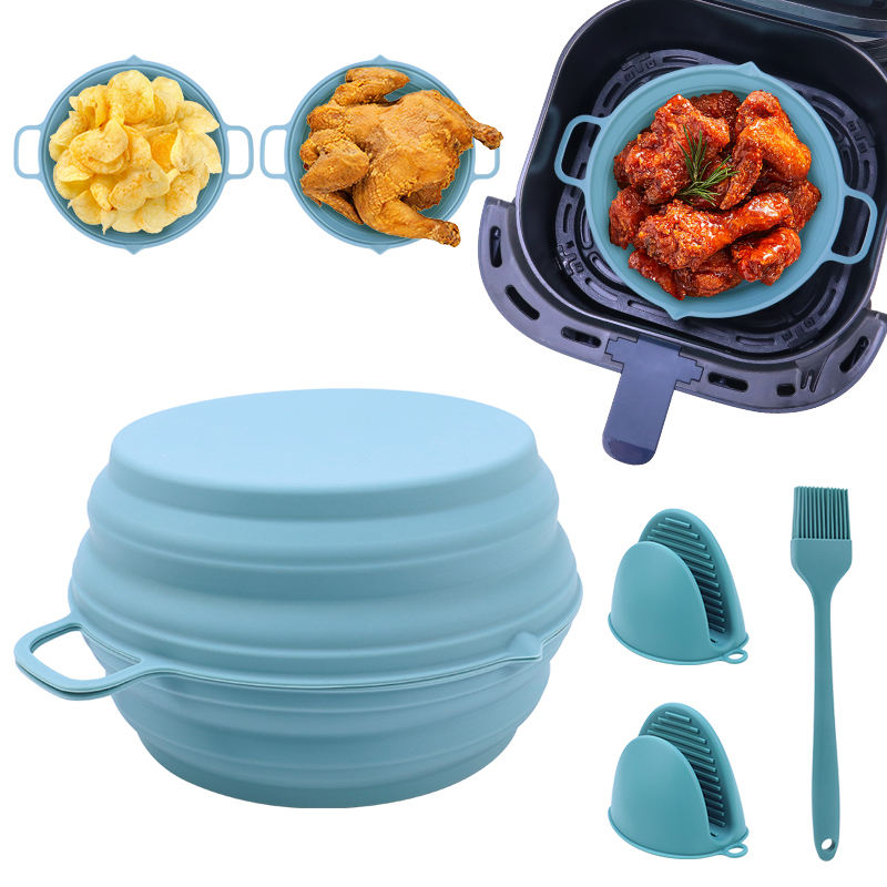 Blue(2 pots+2 gloves+1 oil brush)