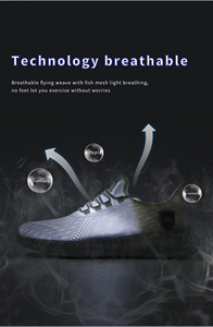 Giày Thể Thao Chạy Bộ Phong Cách Đi Bộ Lưới Thoáng Khí Thoải Mái Vải Dệt Bay Mềm Mới Cho Nam Giới - Product Image 6