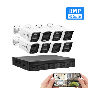 JideTech 8CH 8MP Poe安全摄像机系统Ip摄像机8 Mp 4k安全摄像机系统Poe Ip带PIR夜视 - Product Image 2