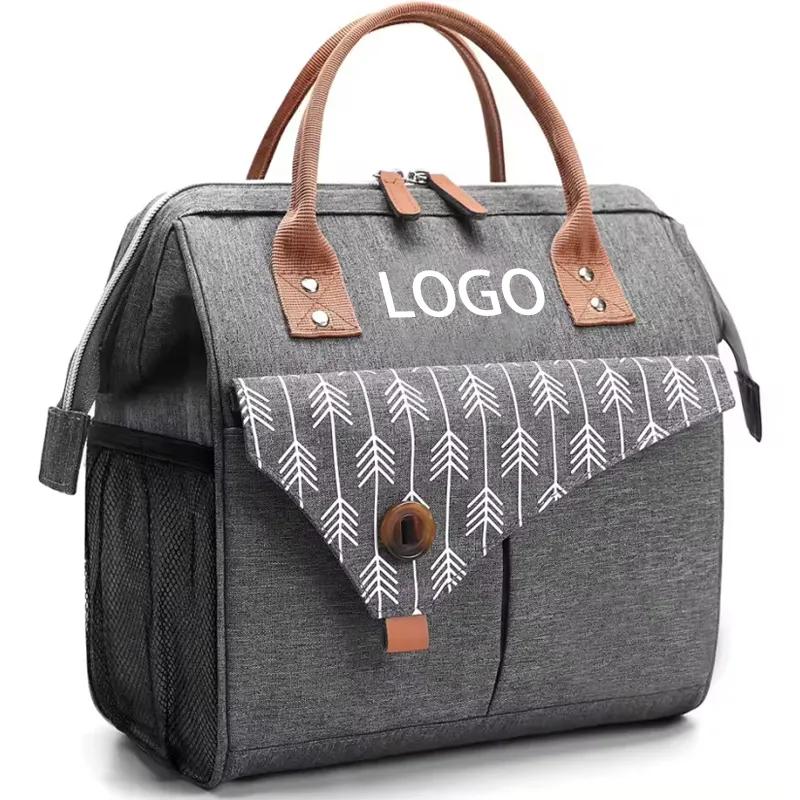 Borsa da pranzo pieghevole con Logo personalizzato grande borsa morbida da spiaggia lattine di birra borsa riutilizzabile isolante