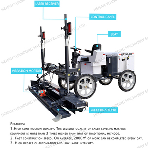 Máquina autonivelante de nivelación láser de hormigón de alta calidad, máquina de pavimentación de hormigón con nivelación láser, precio barato - Product Image 2